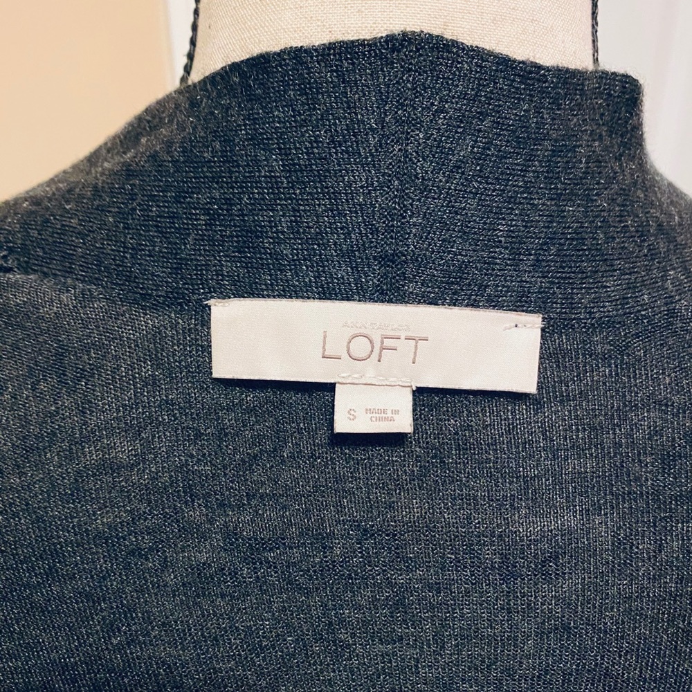 Loft Charcoal Open Cardigan - Picture 3 of 6